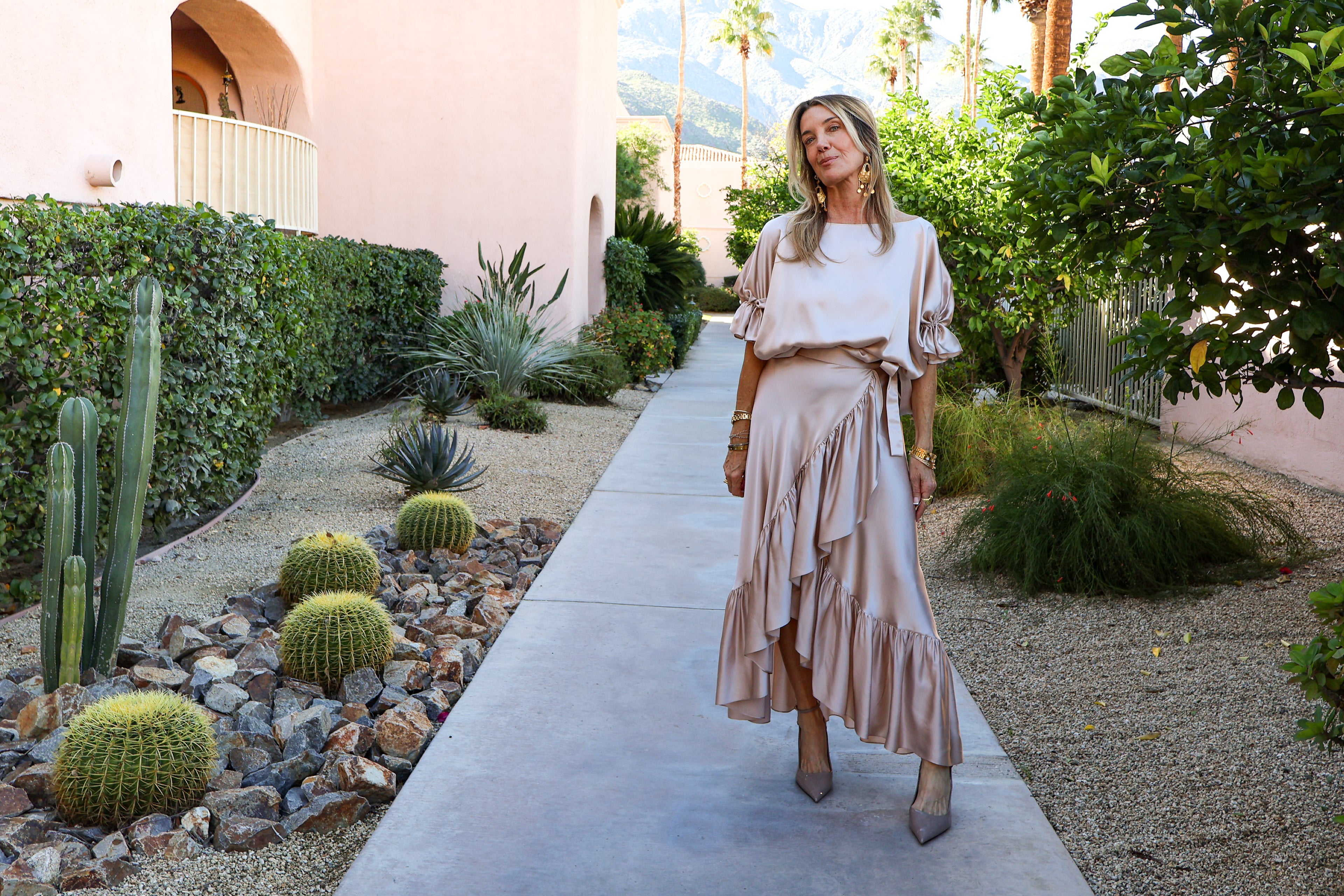 Luxury Silk Ruffle Wrap Around Skirt